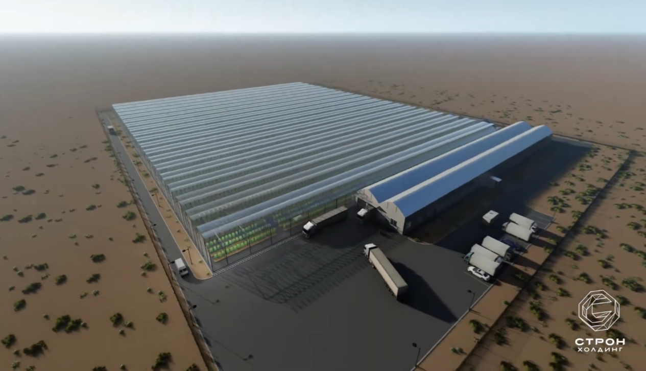 Industrial-automated greenhouse - Kyzylorda