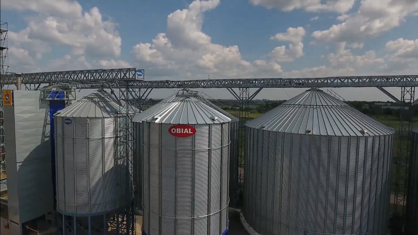 Industrial grain storage