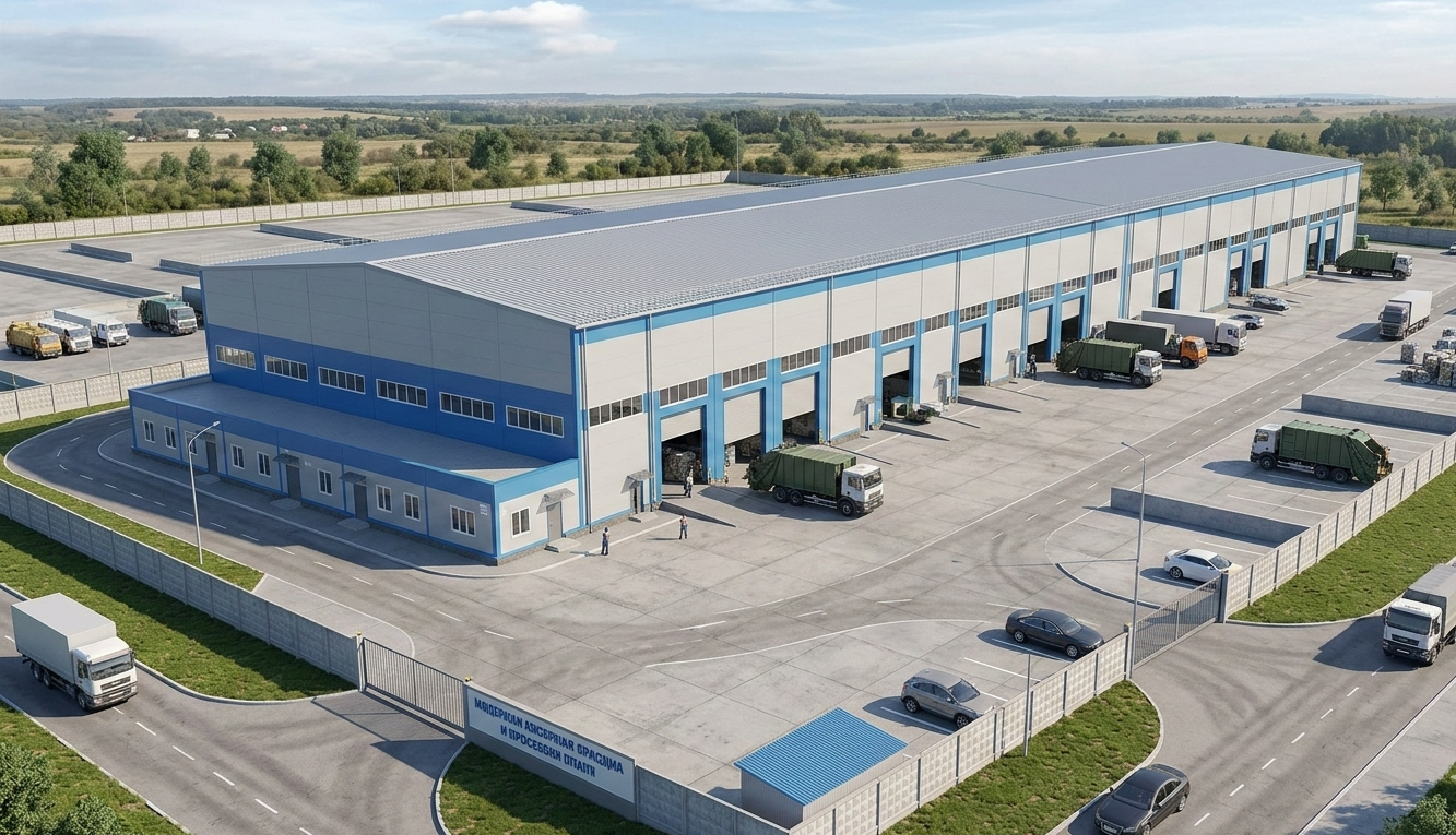 Жылына 422 400 тонна қуаттылығы бар қоқыс сұрыптау зауытының жобасы және реконструкциясы